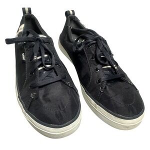 Sperry‎ Bionic Sneakers Casual Canvas Dark Blue Black Lace Up Shoes Size 8.5